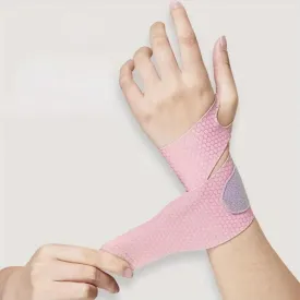 1pc Ultra Thin Wrist Brace Sport Slim Carpal Tunnel Support For Men And Women Adjustable Lightweight Breathable Wrist Protector(Order A Size Up) (Pink)