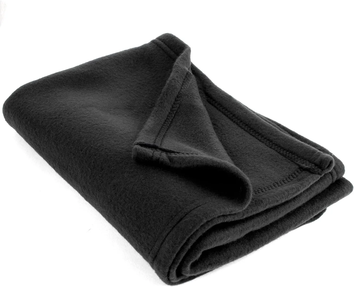 (24 Pack) Bulk Fleece Throw Blankets for Wedding Favors, Homeless Women, Men, Homes, Bed, Sofa, Couch, Office, Pet Blankets, Travel | Soft Warm Lightweight Throw Blankets in Bulk (Black)