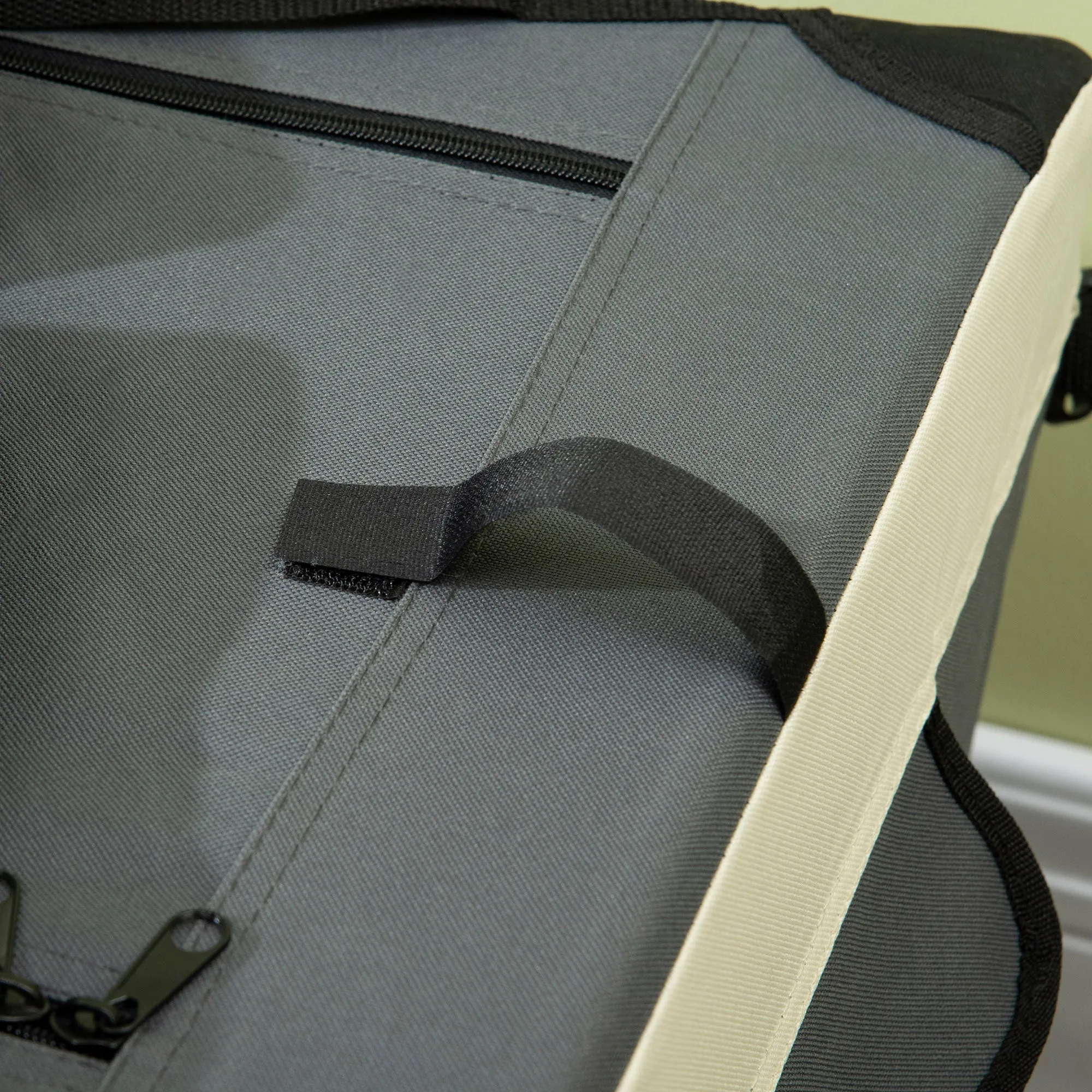 70cm Foldable Pet Carrier, with Cushion, for Small Dogs and Cats - Grey