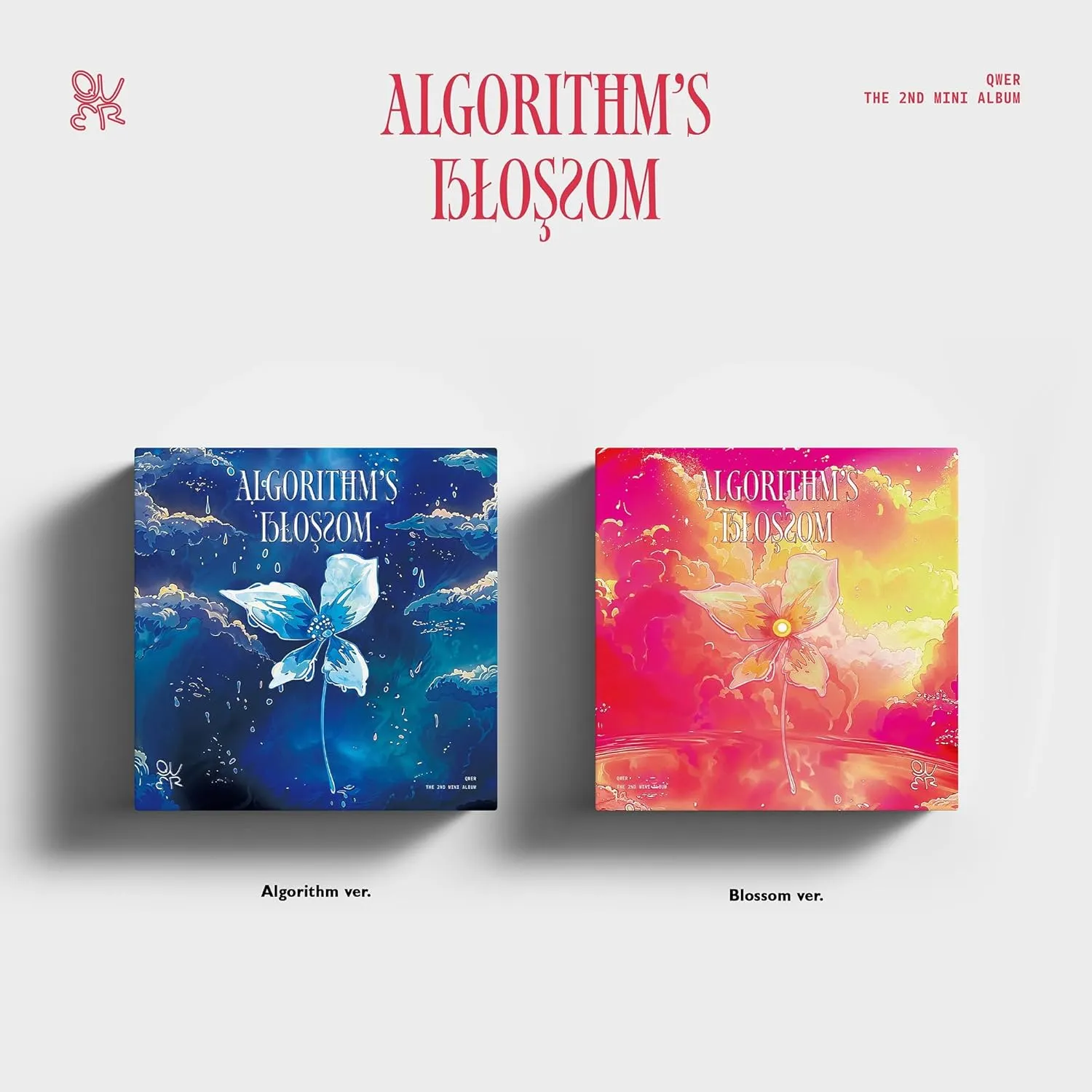 Algorithm's Blossom - incl. 64pg Photobook, 5pc Photocard Set, Folded Poster, ID Photo, Sticker, 4pc Photocard Set, Lenticular Message Card   Cartoon Poster