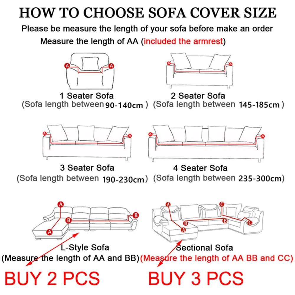 Anti-Scratching All-Inclusive Solid Pattern Sofa Cover