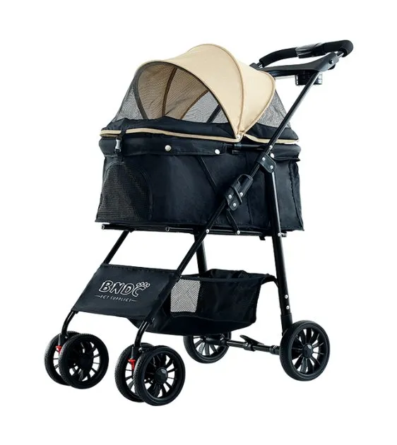 BNDC 102 Pram & Stroller For Dogs & Cats (Khaki)