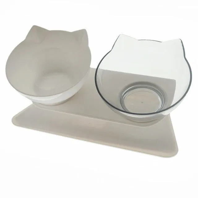 Cat Bowl With Stand Pet Feeding