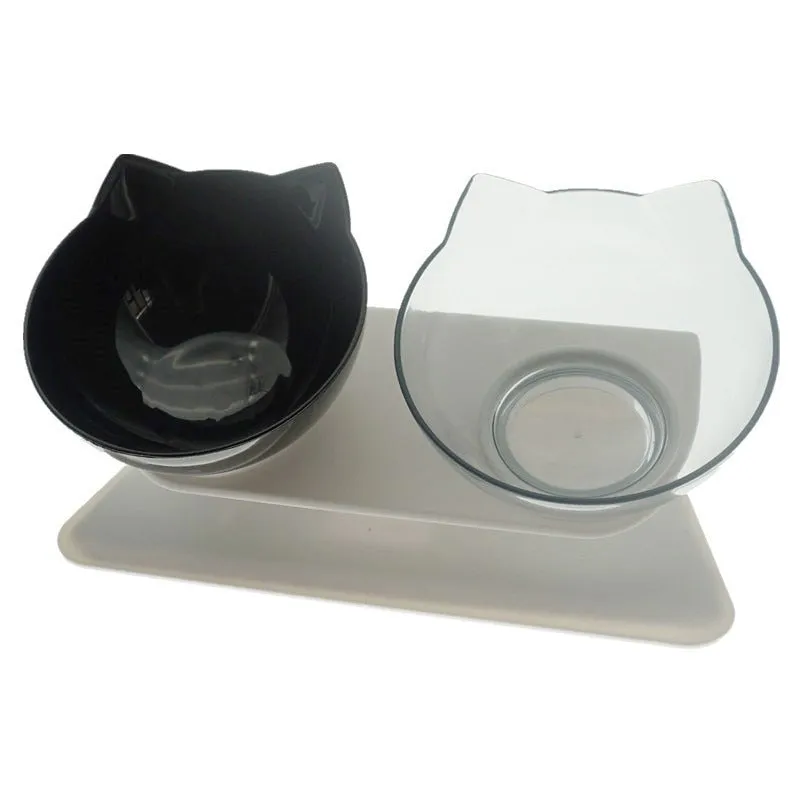 Cat Bowl With Stand Pet Feeding