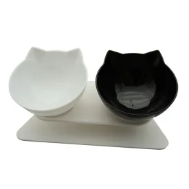 Cat Bowl With Stand Pet Feeding