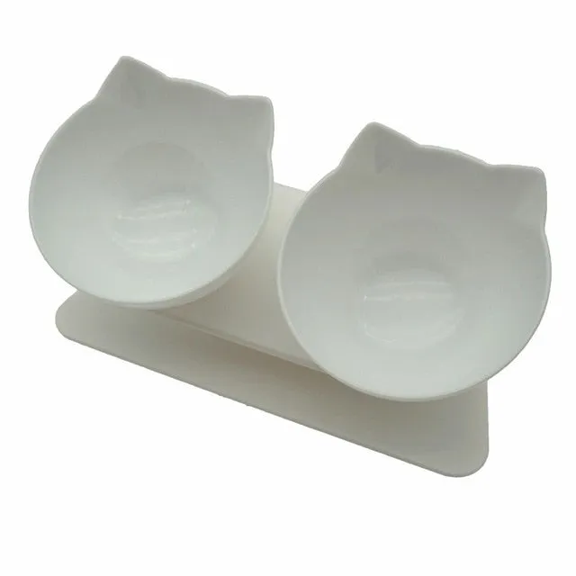 Cat Bowl With Stand Pet Feeding