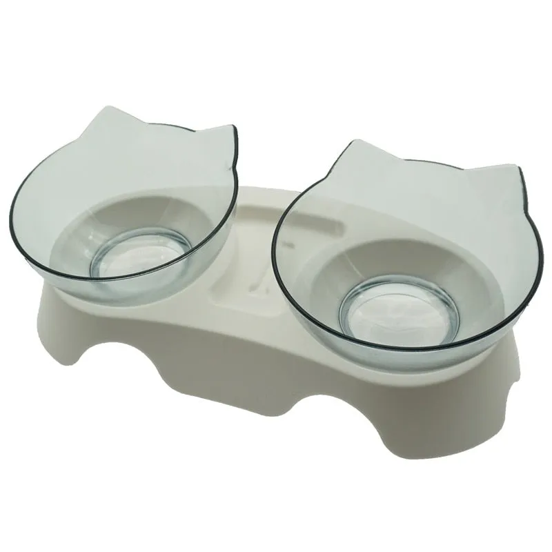 Cat Bowl With Stand Pet Feeding