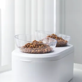 Double Pet Bowl Feeder with Storage Space