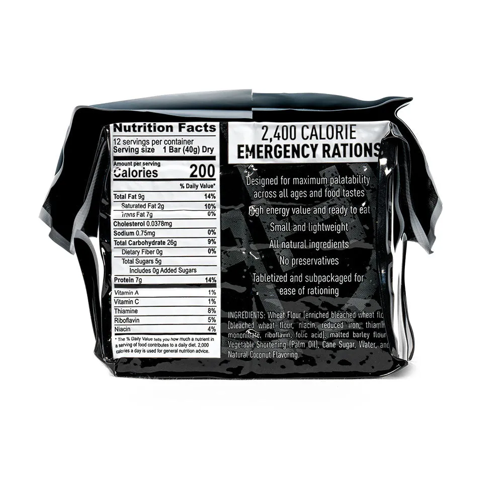 Emergency Ration Bars 2400 Calories / Package (Checkout Special Offer)