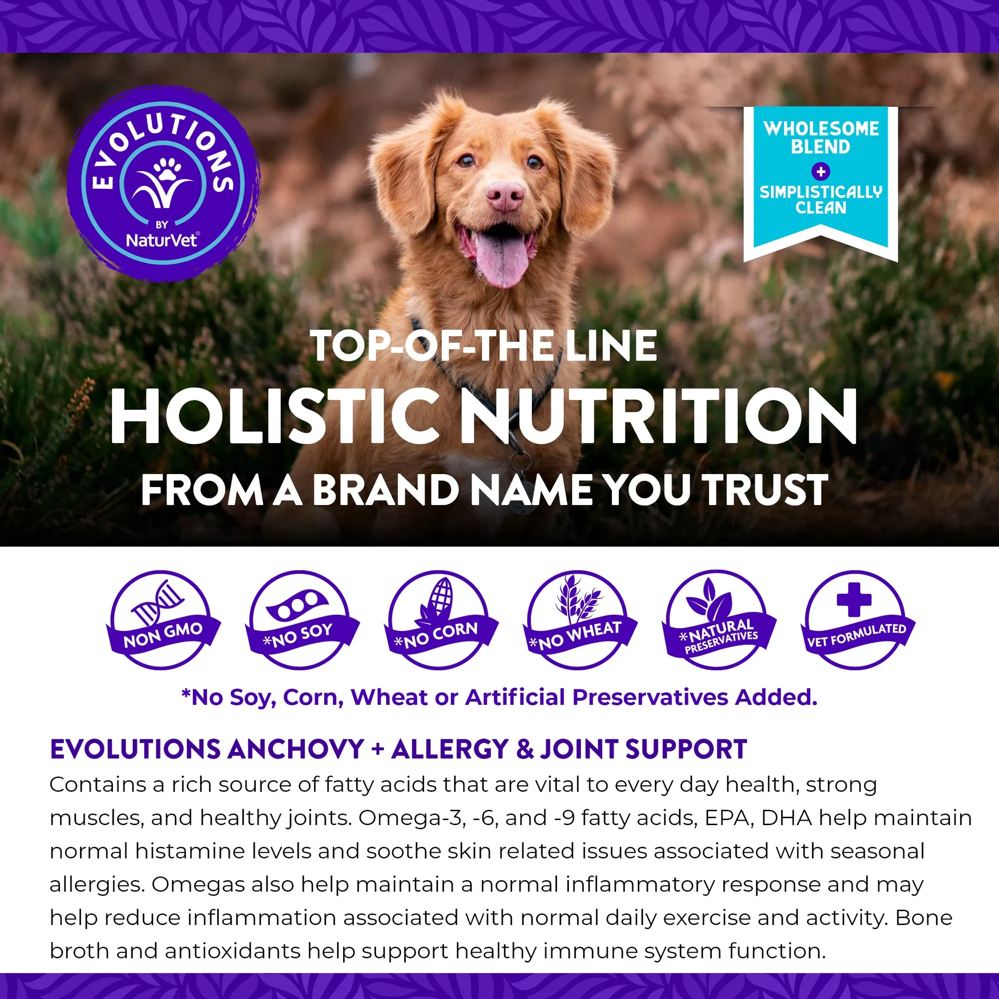 Evolutions - Anchovy   Allergy & Joint Support Soft Chews