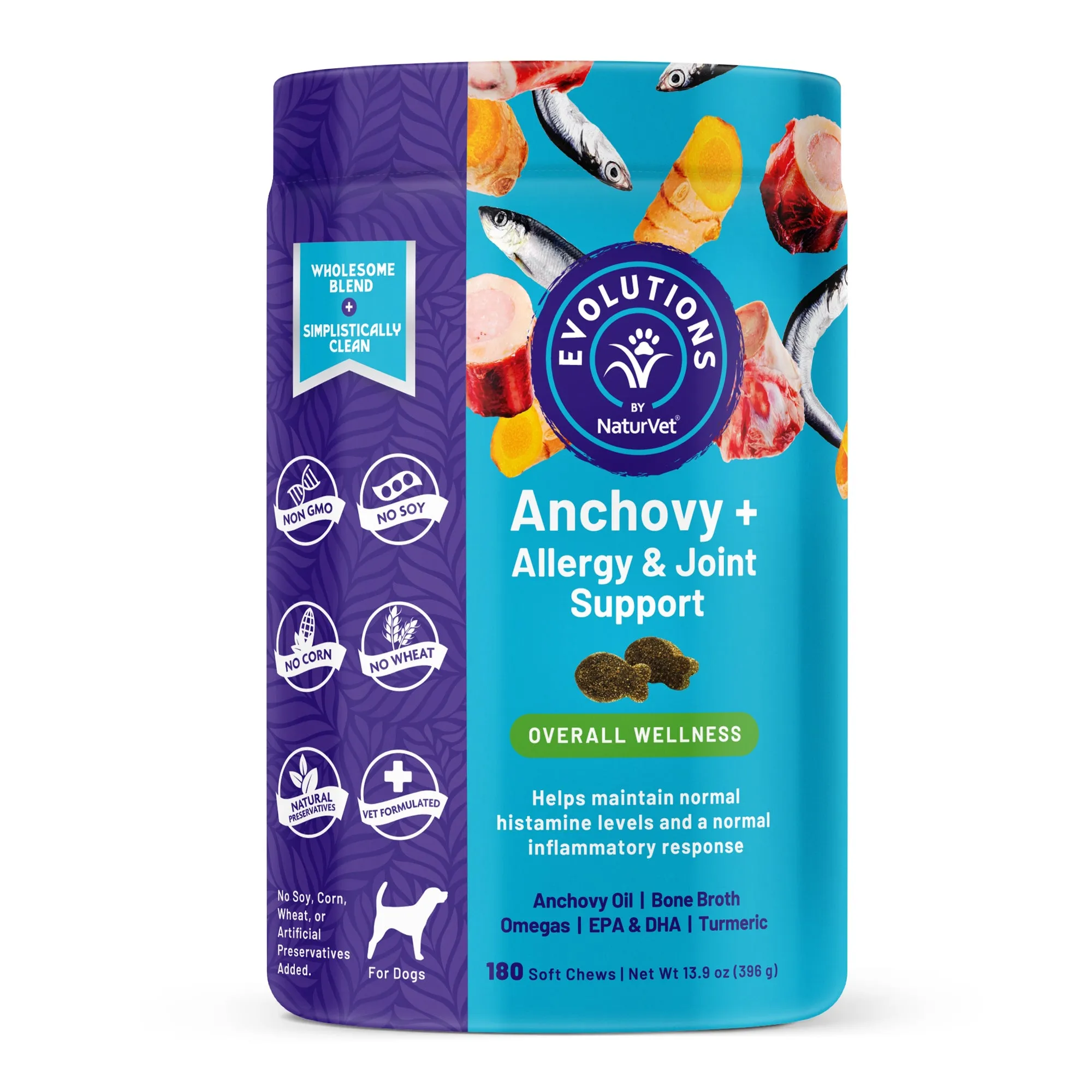 Evolutions - Anchovy   Allergy & Joint Support Soft Chews