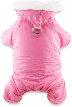 Fleece Dog Hoodies & Sweatshirts - Small & Medium Puppy & Cat Apparel - Winter Coats with Jumpsuit & Puppy Hoodie