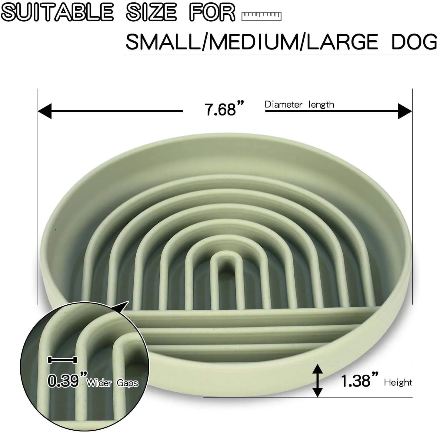 Food-Grade Silicone Pet Slow Feeder Bowl with Licking Mat, Anti-Choke Design for Dogs and Cats, Durable and Easy-to-Clean Feeding Bowl (Dark Grey)