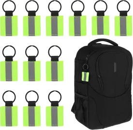 Giantree 12 Pcs Reflective Keychain, High Visibility Reflective Safety Tags Reflective Pendants for Backpack Purse Dog Collar