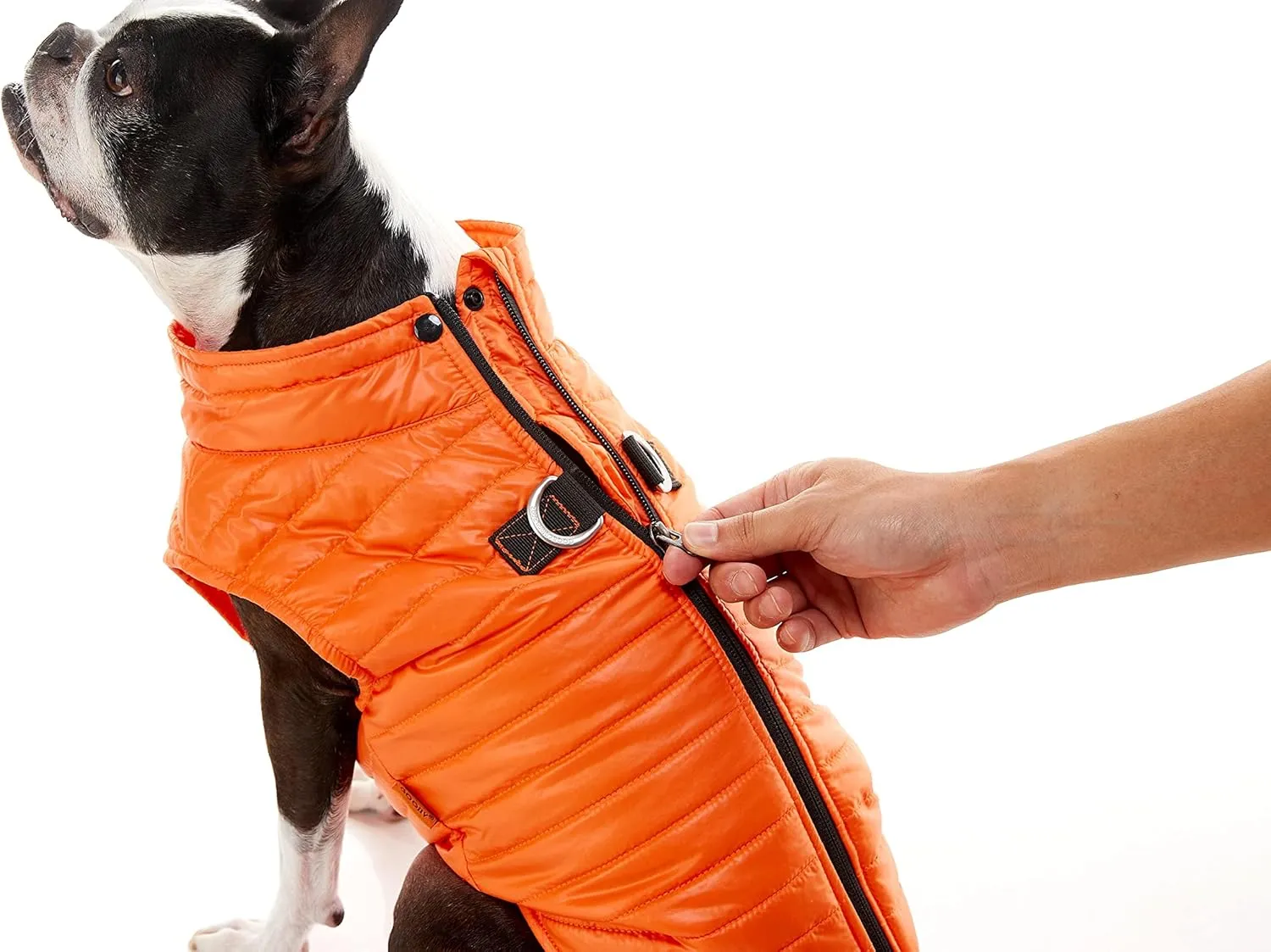 Gooby boys Classic Puffer Dog Vest, Turquoise, Large chest 20.75 US