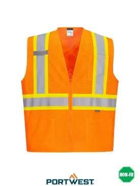 Hi-Vis Contrast Striped Vest - CA101