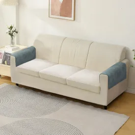 HOKIPO Premium Chenille Sofa Arm Cover, 2 Pcs, Grey