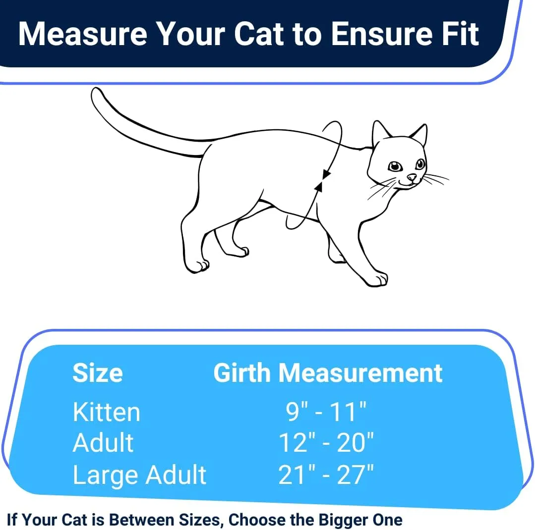 Houdini Escape Proof Cat Harness and Leash Set by OutdoorBengal for Walking Cats and Kittens (Leather, Large Cat)