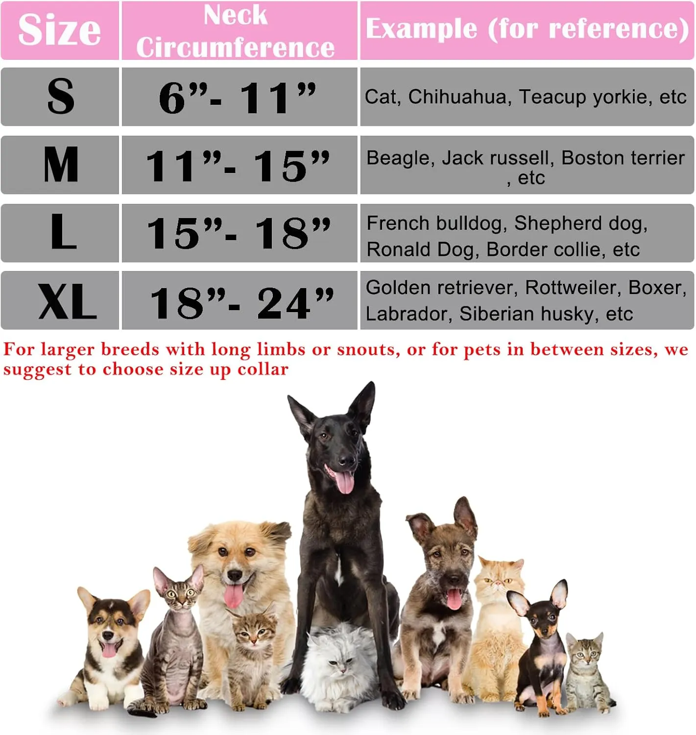 Katoggy Protective Inflatable Recovery Collar, Soft Blow-up Dog Cone Collar, Pet Donut Cone Collar, Comfy Elizabethan Collar After Surgery for Large Dog to Prevent from Biting & Scratching, Medium