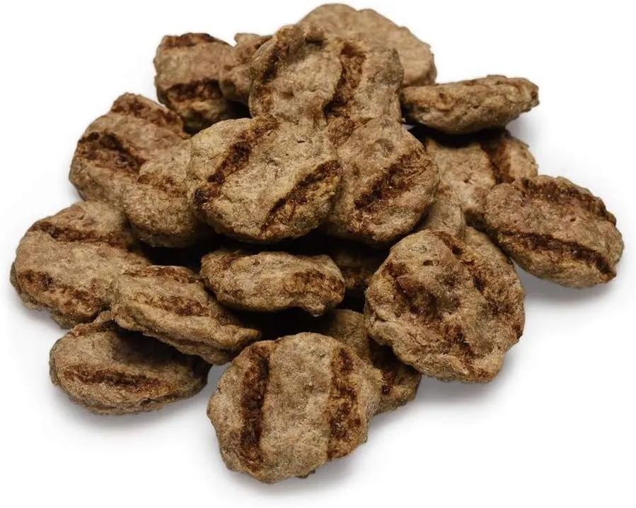 LIFE ESSENTIALS BY CAT-MAN-DOO Freeze Dried Sirloin Beef, Dog & Cat Treats, No Additives, No Preservatives -(6 OZ Bag)