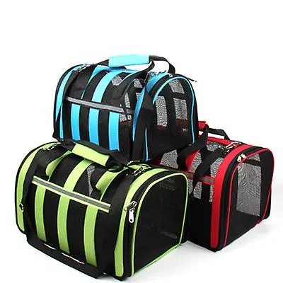 M 43*26*24cm red Portable pet outdoor mesh breathable backpack AZ15211