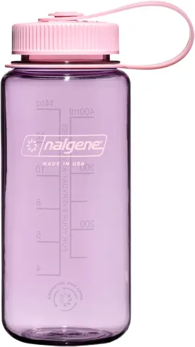 Nalgene Sustain Tritan BPA-Free Water Bottle Made with Material Derived from 50% Plastic Waste, 16 OZ, Wide Mouth, Cherry Blossom