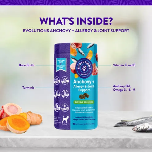 NaturVet Evolutions - Anchovy   Allergy & Joint Support Soft Chews