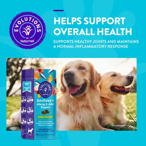 NaturVet Evolutions - Anchovy   Allergy & Joint Support Soft Chews
