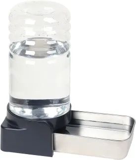PAKEWAY Automatic Stainless Steel Pet Waterer, Gravity Water Bowl - 1.5 Gal/5.7L Large Capacity Dispenser for Cats & Small to Medium Dogs