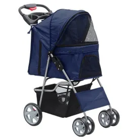 Pawise Pet Stroller With 4 Wheels-Blue 68X46X100Cm