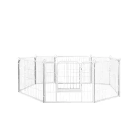 PaWz 8 Panel Playpen White