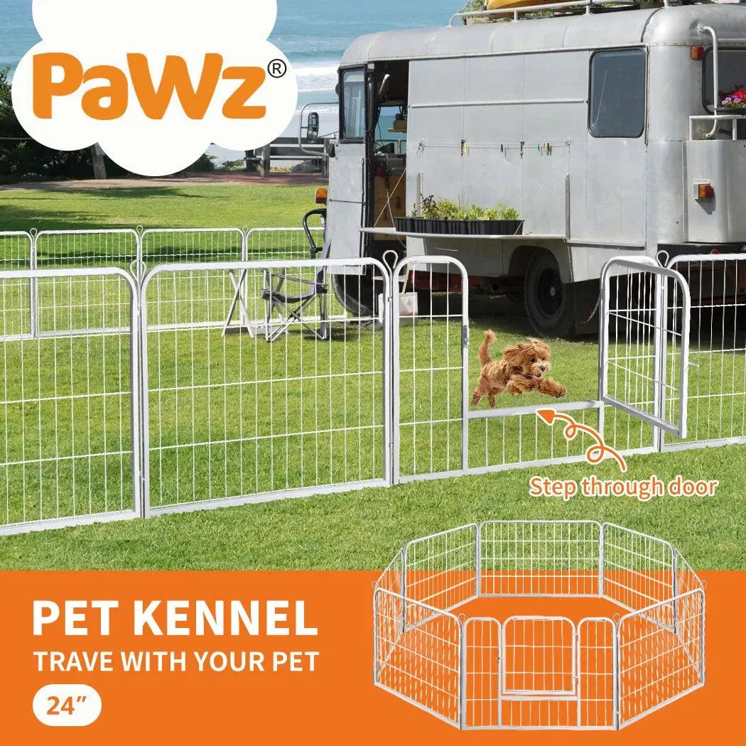 PaWz 8 Panel Playpen White