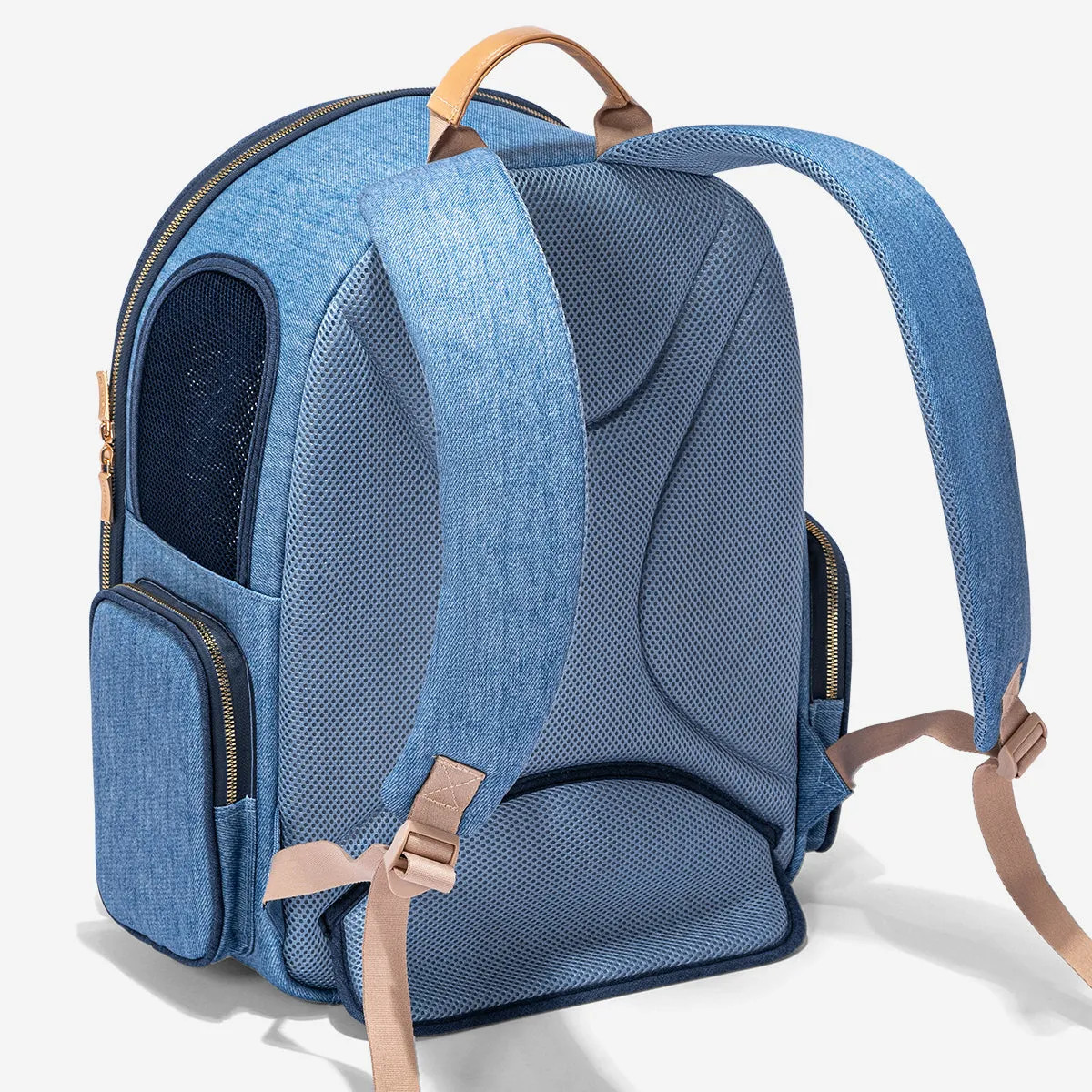 PETSFIT Vira Blazer Denim Backpack for Stylish Pets