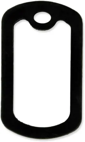PinMart Military Dog Tag Silencer  Silicone Rubber ID Tag Protector  Edge Bumper Prevents Noise & Scratching, Black