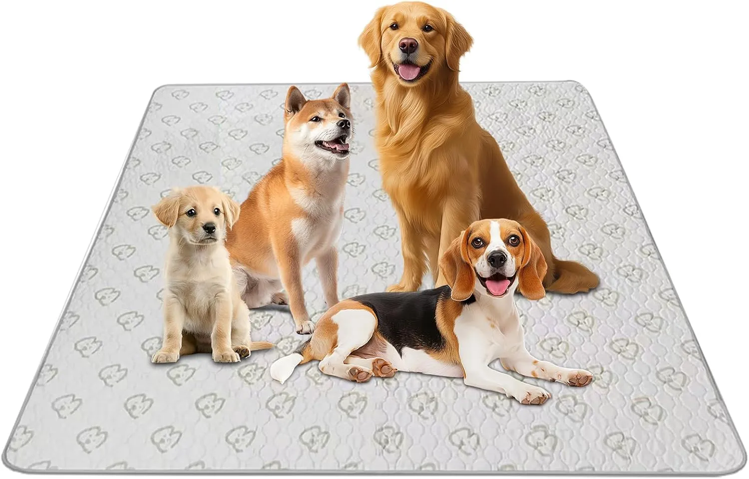 Puppy Pee Pads, Washable Reusable Pee Pads for Dogs, Absorbent Leakproof Dog Pee Pads Extra Large, Non-Slip Dog Training Pads for Couch, Crate, Potty, Playpen (63" X 63")