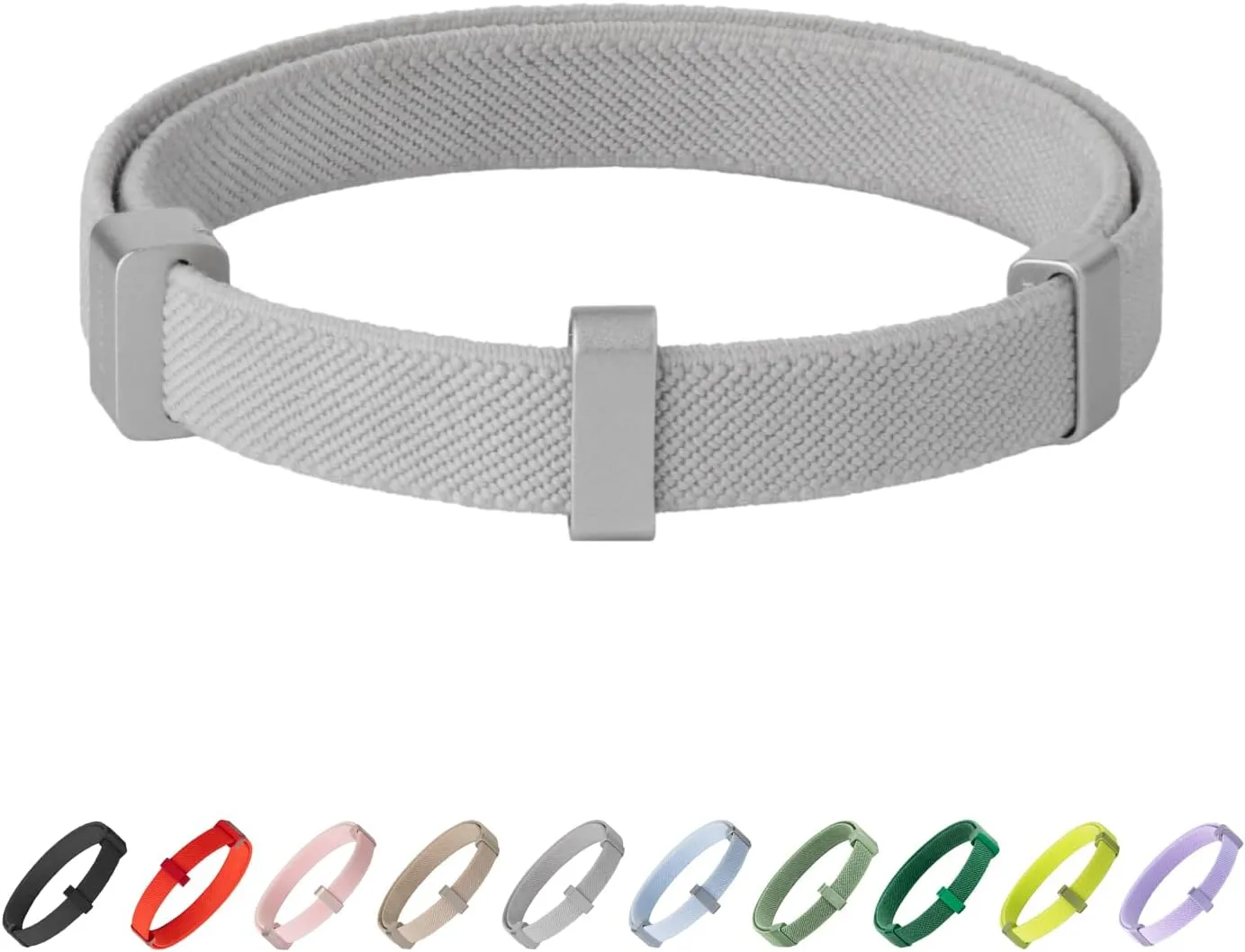 Safety Cat Collar Pro and Tag Set - U.S. IDA Gold Award, Elastic Release Cat Collar Charm Tag, Non Breakaway Cat Collar Adjustable with Charm for Kitten Small Large Cats (Glacier Silver, S)