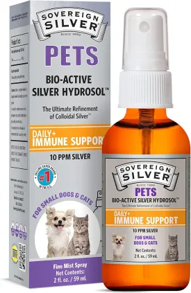 Sovereign Silver Bio-Active Silver Hydrosol for Pets Immune Support  Fine Mist, 2 oz.