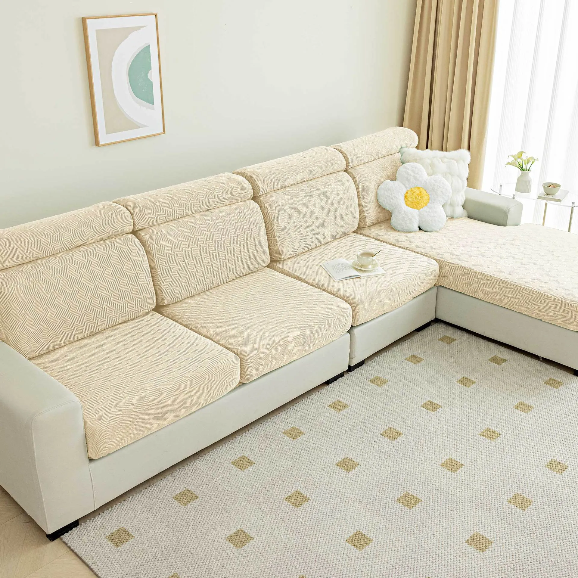 Stretch Anti-Slip Couch Cushion Slipcovers
