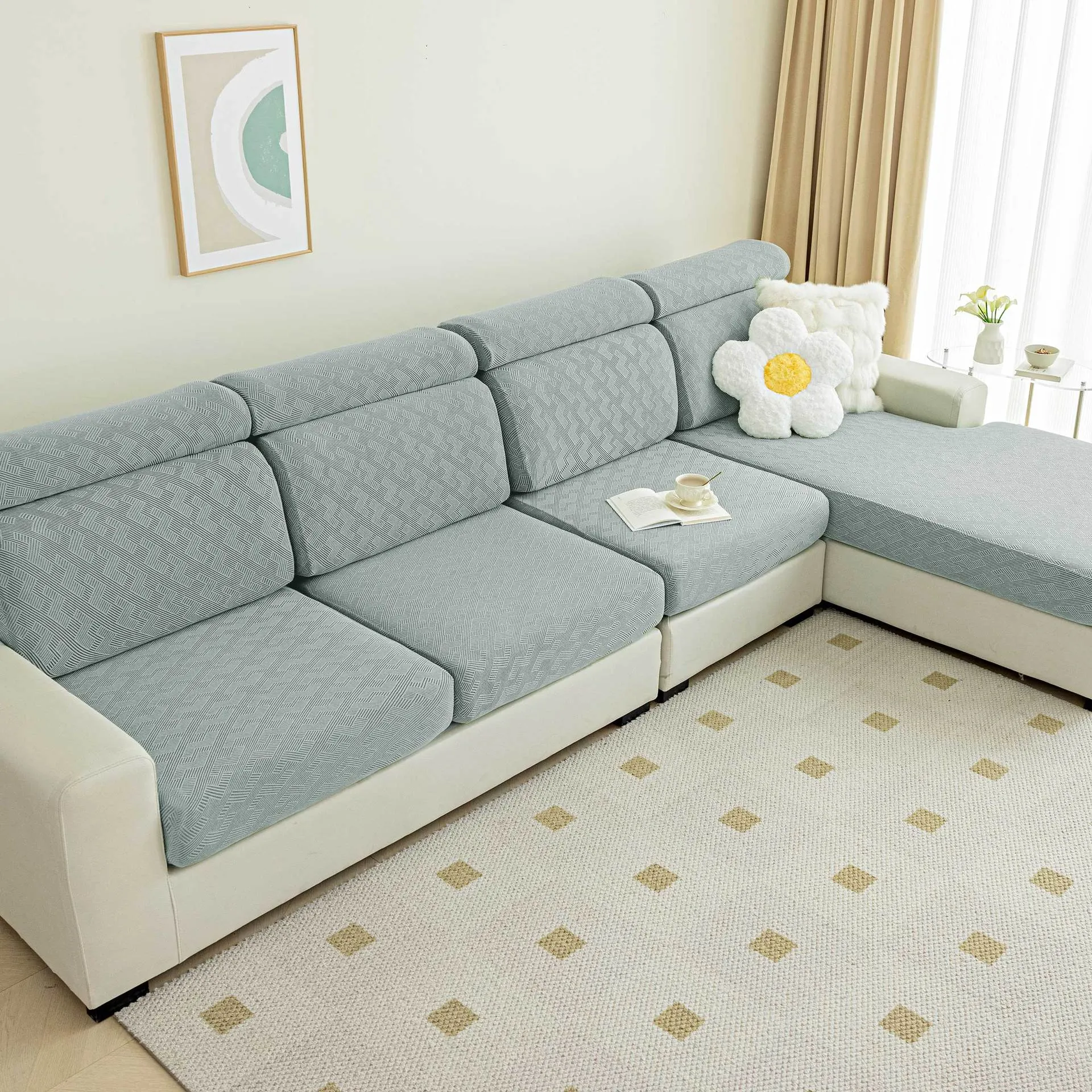 Stretch Anti-Slip Couch Cushion Slipcovers