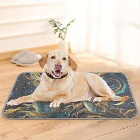 Two Cups Coffee Table Dog Cooling Mat Washable & Portable Pet Ice Silk Self Cool Pad for Indoor & Outdoor, Crate, Bed, Car Seats S