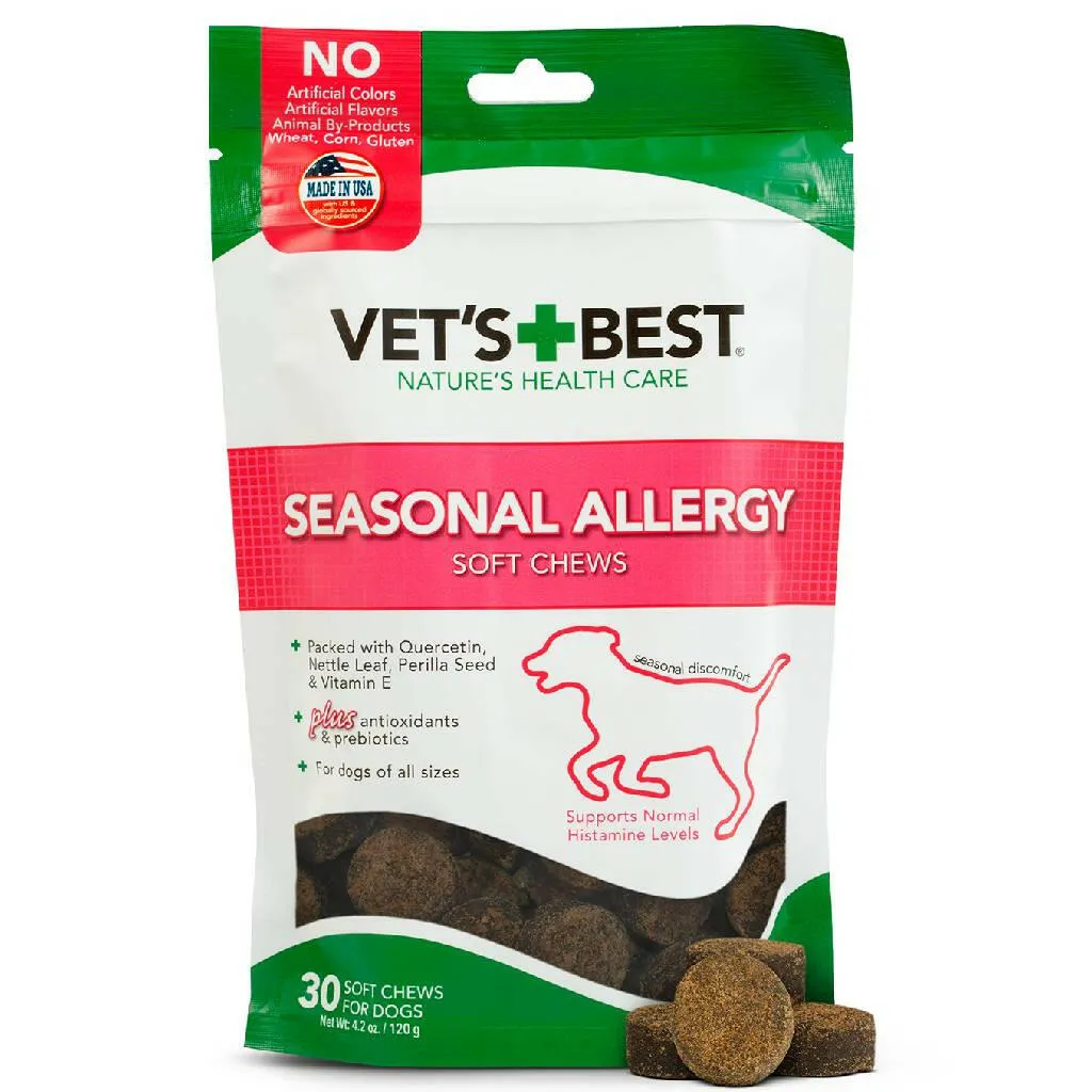 Vet's Best Seasonal Allergy Soft Chews for Dogs (30 Soft Chews)
