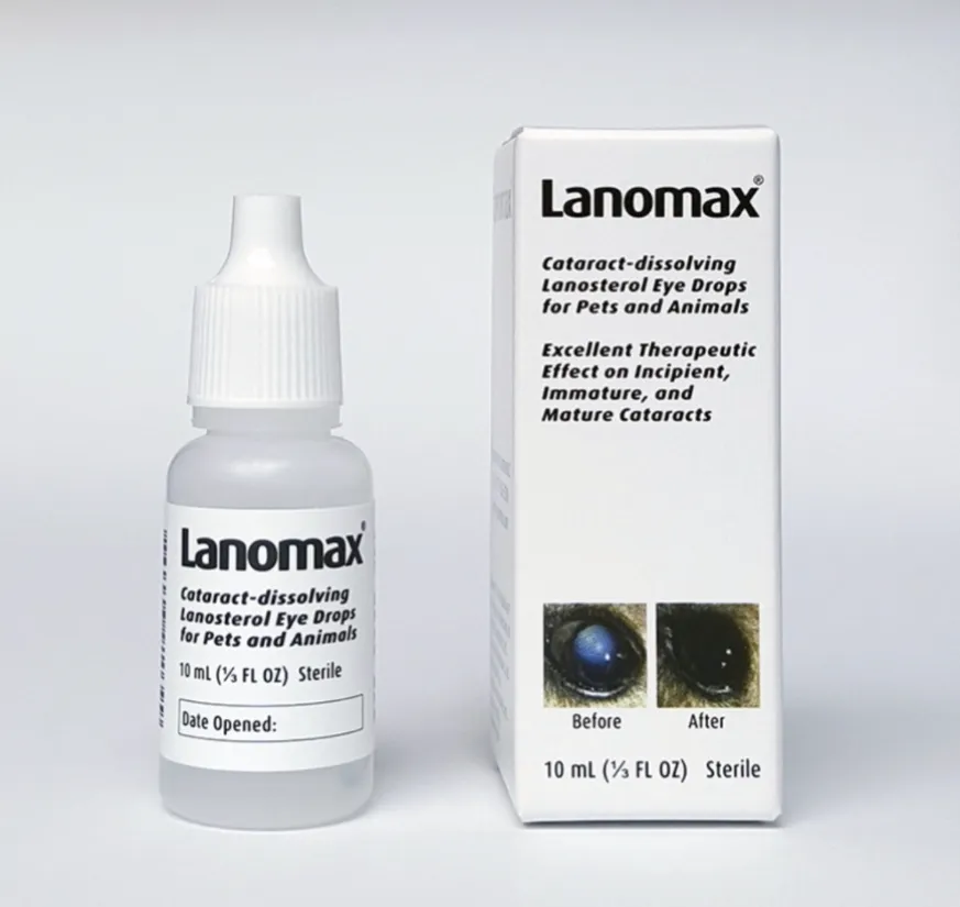 [Vets Recommend!] Lanomax 10ml: Cataract Dissolving Lanosteral Eye Drops for Pets and Animals
