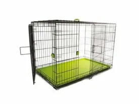 VOYAGER Wire Crate - 2 doors XL, new patented lock Green