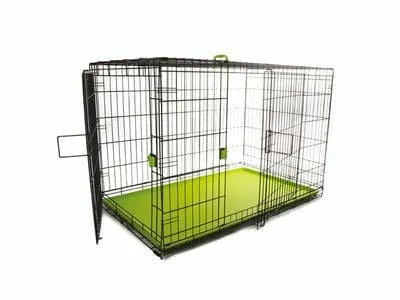 VOYAGER Wire Crate - 2 doors XL, new patented lock Green