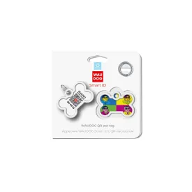 WAUDOG Smart ID metal pet tag with QR-passport, "Buldogs"  - 0640-0220