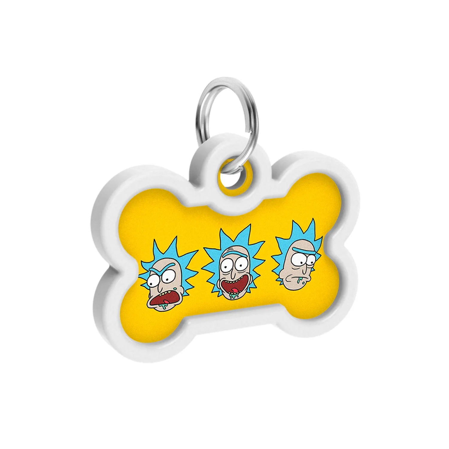 WAUDOG Smart ID metal pet tag with QR-passport, "Rick and Morty 3" - 231-0282