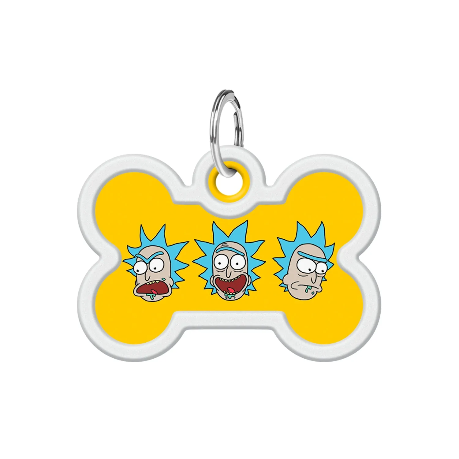 WAUDOG Smart ID metal pet tag with QR-passport, "Rick and Morty 3" - 231-0282