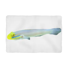 Yellow and White Fish Sublimation Pet Blanket