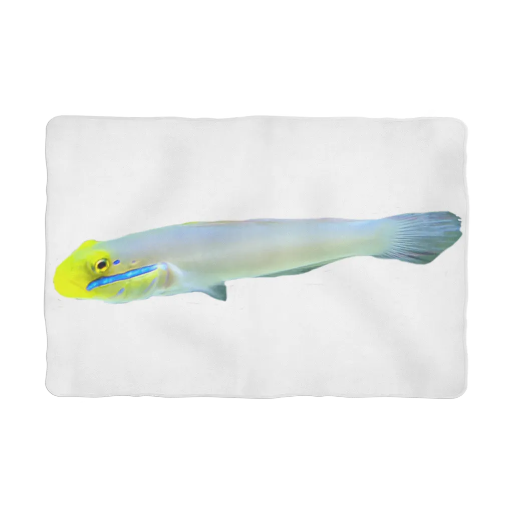 Yellow and White Fish Sublimation Pet Blanket
