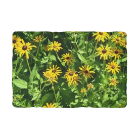 Yellow Flowers Sublimation Pet Blanket